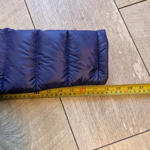 MINT CONDITION Calvin Klein Blue Lightweight Down Puffer Jacket w/ Hood | Size M - Picture 12 of 13
